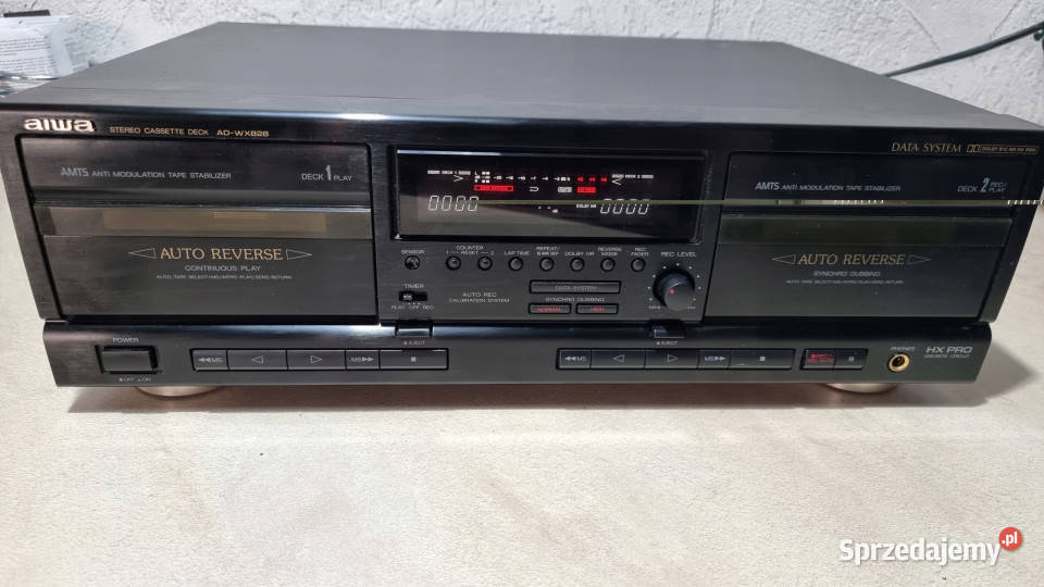 Magnetofon catette deck Aiwa ADWX828 AD WX 828 Magnetofony Międzychód