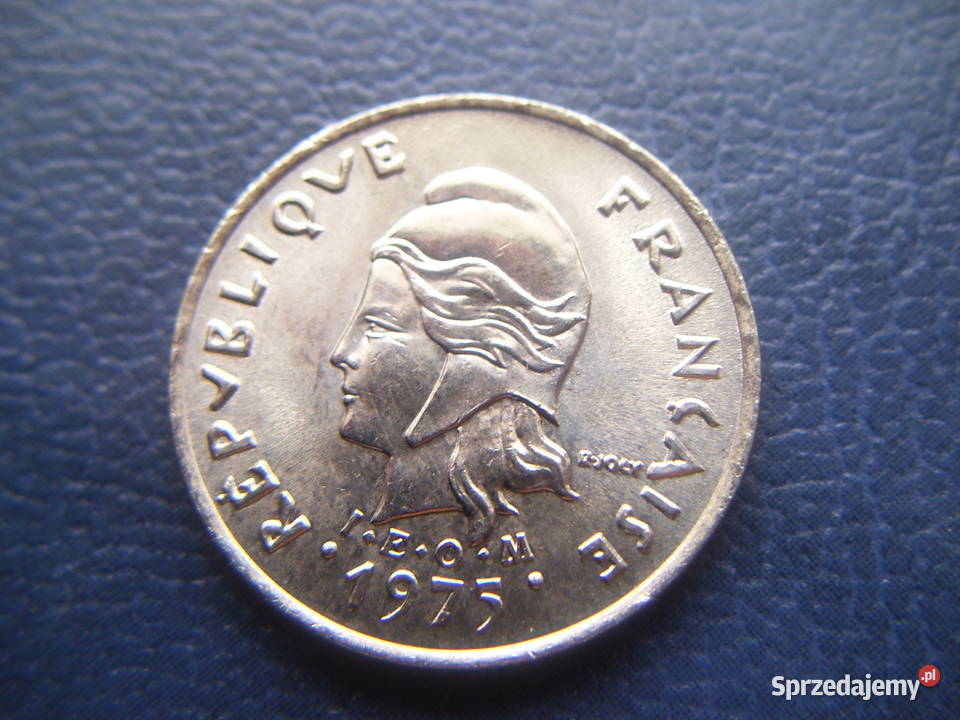 Stare monety 10 frank 1975 Nowe Hebrydy stan Lesko