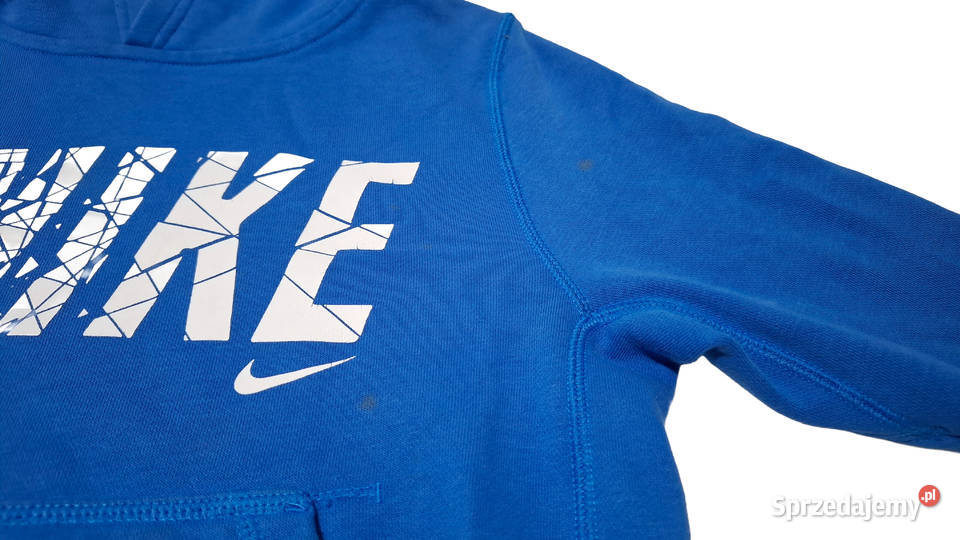 Bluza z kapturem niebieska 116128 Nike Odzież 6 lat+