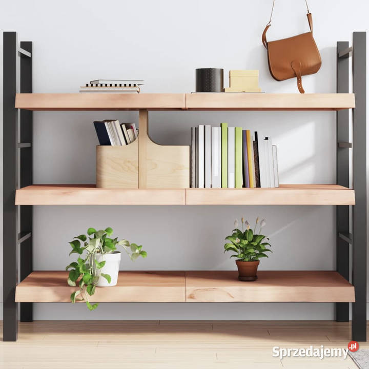 Półka 140x60x26 surowe lite drewno dębowe Warszawa