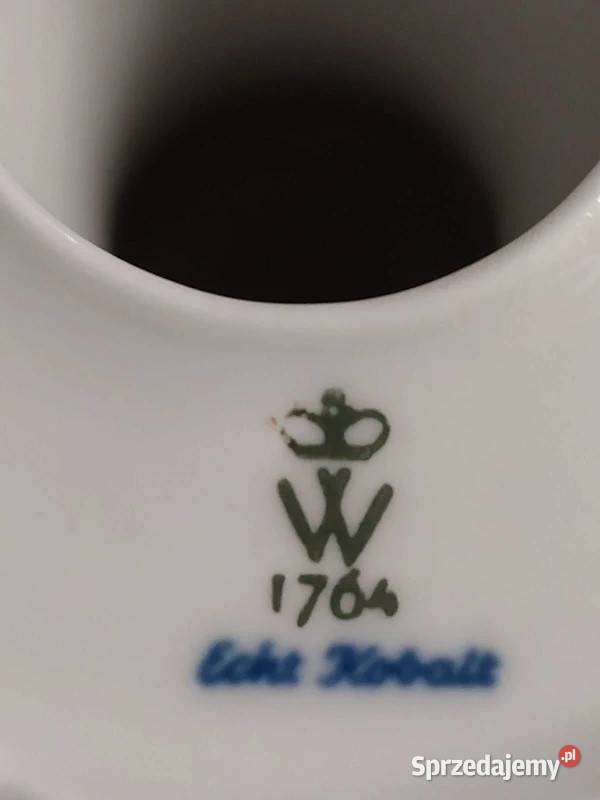 Wallendorf świecznik Echt Kobalt lubuskie Skwierzyna