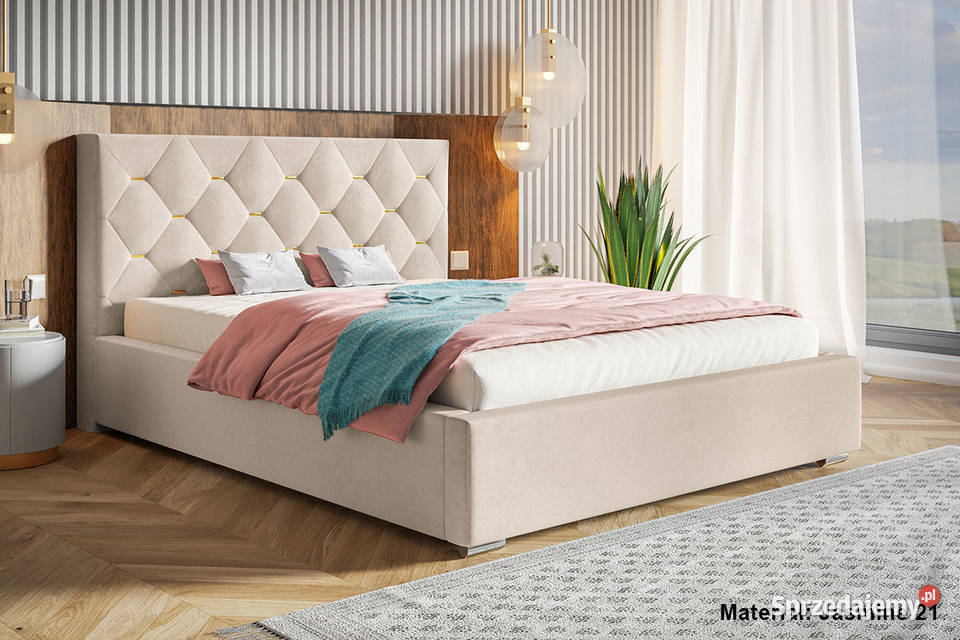 Łóżko łóżka tapicerowane BIANCO 180x200 stelaż podkarpackie