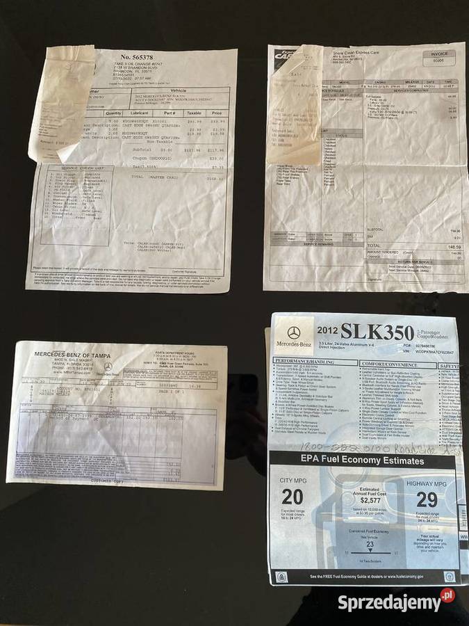 MercedesBenz SLK 350 R172 2012 35L 306 ZAMIANA automatyczna Rzeszów