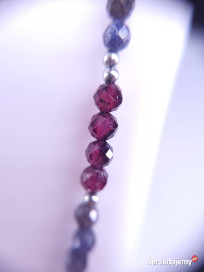 Naszyjnik Szafirowa Noc rękodzieło Rybnik