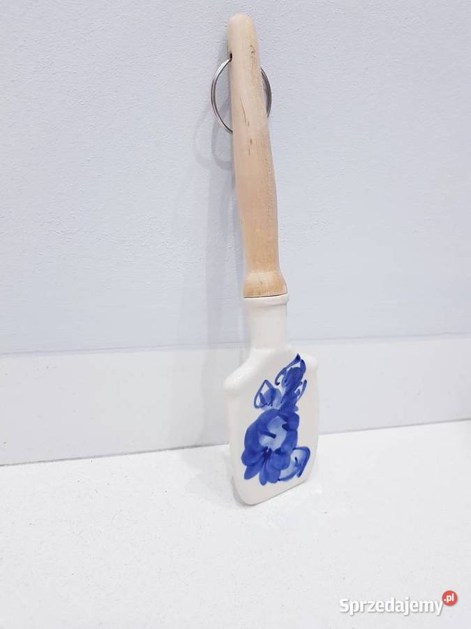 Stara unikatowa ceramiczna łyżka łopatka vintage Dąbrowa Górnicza