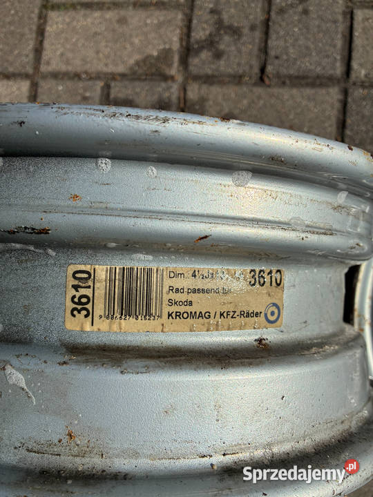 Felgi stalowe 13 Skoda 4x100 na sztuki śląskie Mikołów