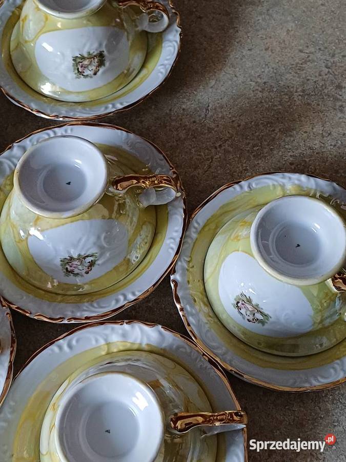 zestaw kawowy PRL Porcelana i szkło Nowy Targ sprzedam