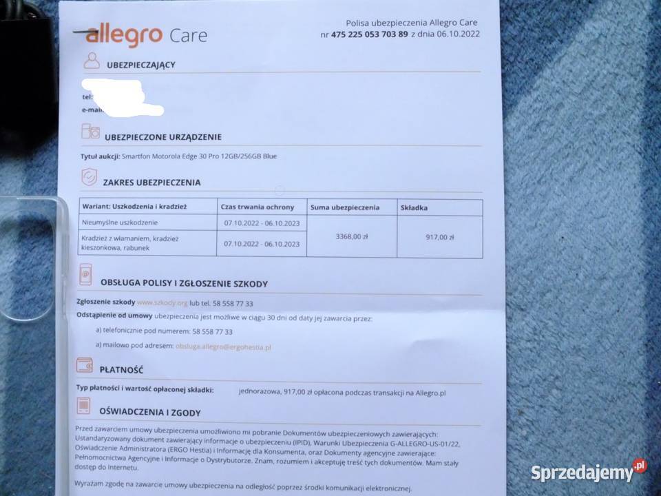 Sprzedam swój prywatny telefon Motorola Edge 30 Motorola sprzedam