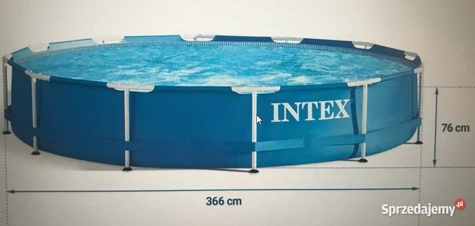 Duży basen INTEX ogrodowo stelażowy 366 x 076 m Baseny Konin sprzedam
