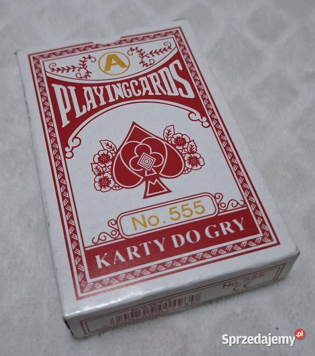 Karty do gry czerwone 54 No 555 Kolekcje hobby śląskie Czeladź sprzedam