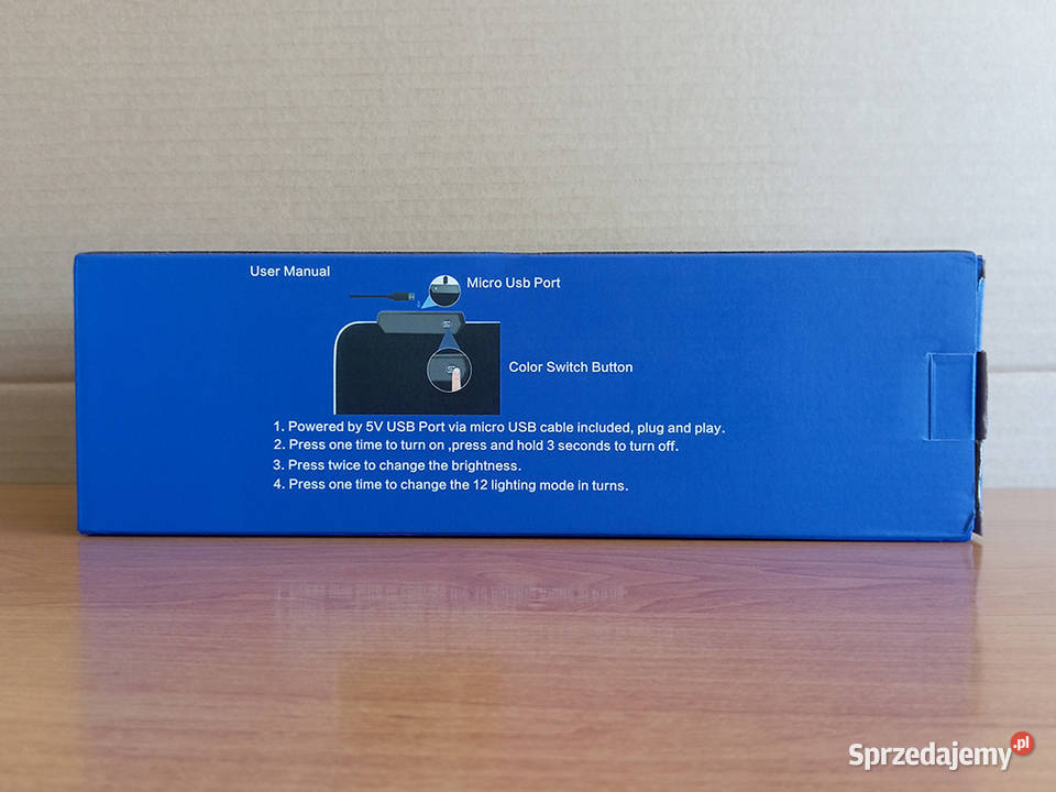 NOWY Podkładka gamingowa RGB 600x300x3mm Węgrów sprzedam