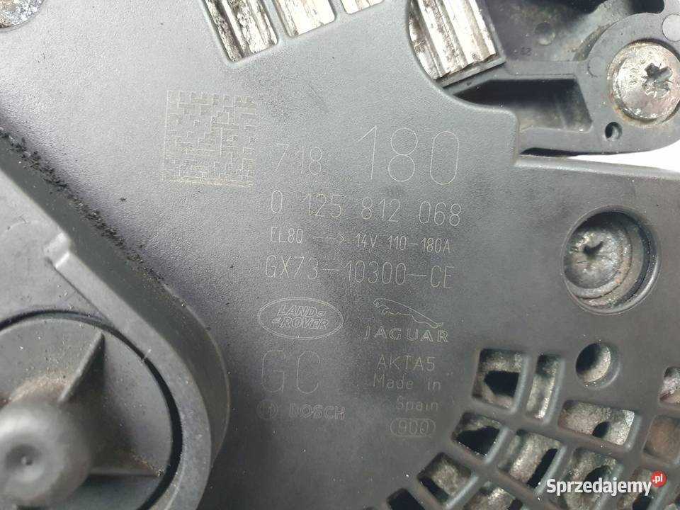ALTERNATOR Land Rover Evoque Discovery Jaguar XE lubelskie Chełm