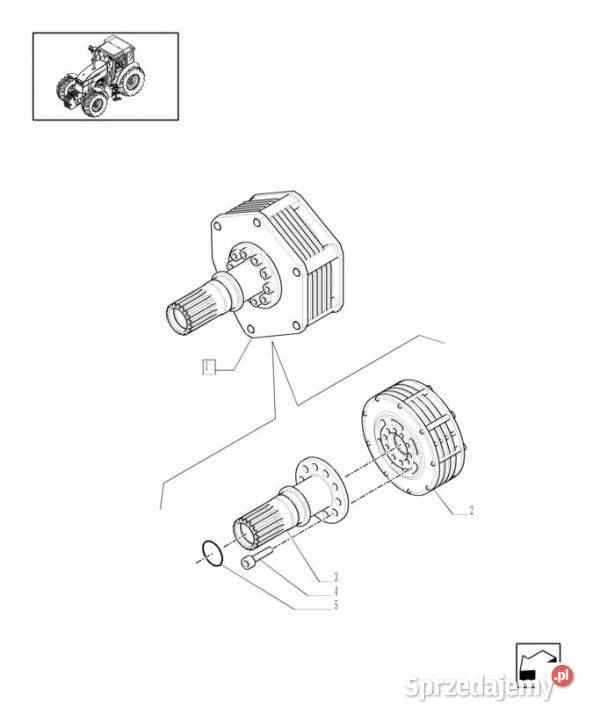 Holland T6010 T6090 T6070 Sprzęgło wom 87315409 Jastrzębniki sprzedam