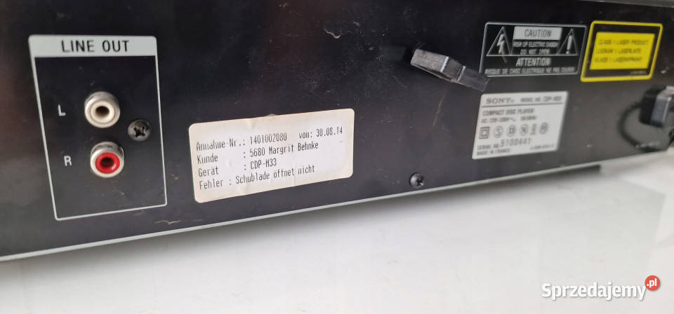 SONY odtwarzacz CD player CDPM33 Odtwarzacze CD i MD sprzedam
