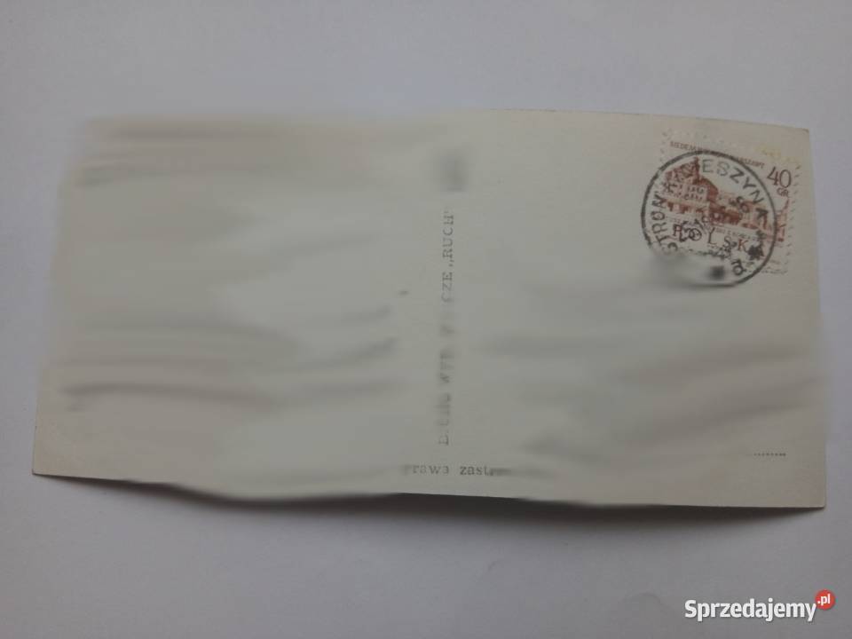 Pocztówka Jaszowiec 1966r Znaczek wąska Dąbrowa Górnicza