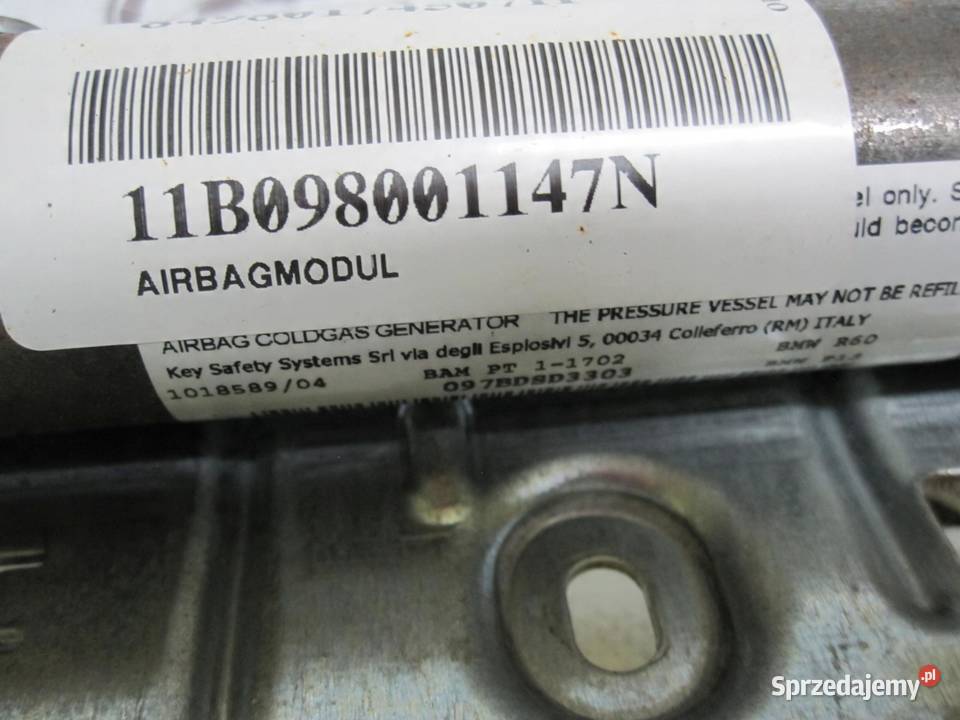 MINI COUNTRYMAN I 11r AIRBAG kurtyna lewa