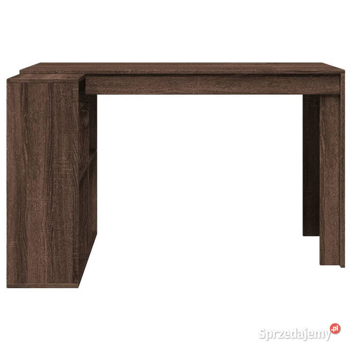 Biurko brązowy dąb 1235x735x75 materiał Warszawa sprzedam