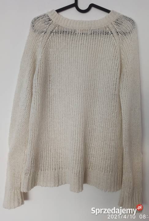 Sweter w jasnokremowym kolorze rozmiar ML Radzyń Podlaski