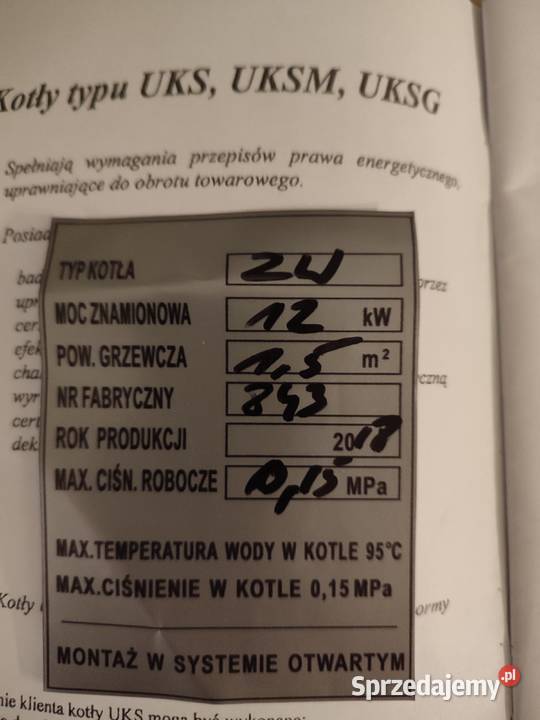 piec kocioł klasa 5 nowy sprzedam
