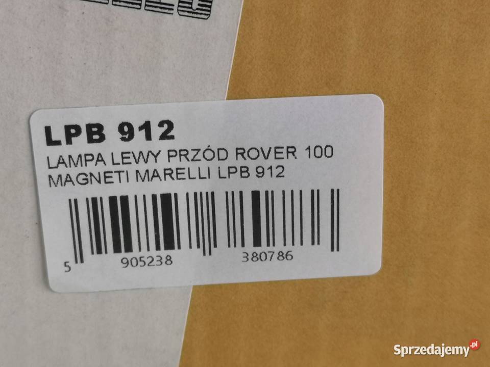 LAMPA LEWY PRZÓD ROVER 100 19891998 NOWA MAGNETI Lampy przeciwmgielne