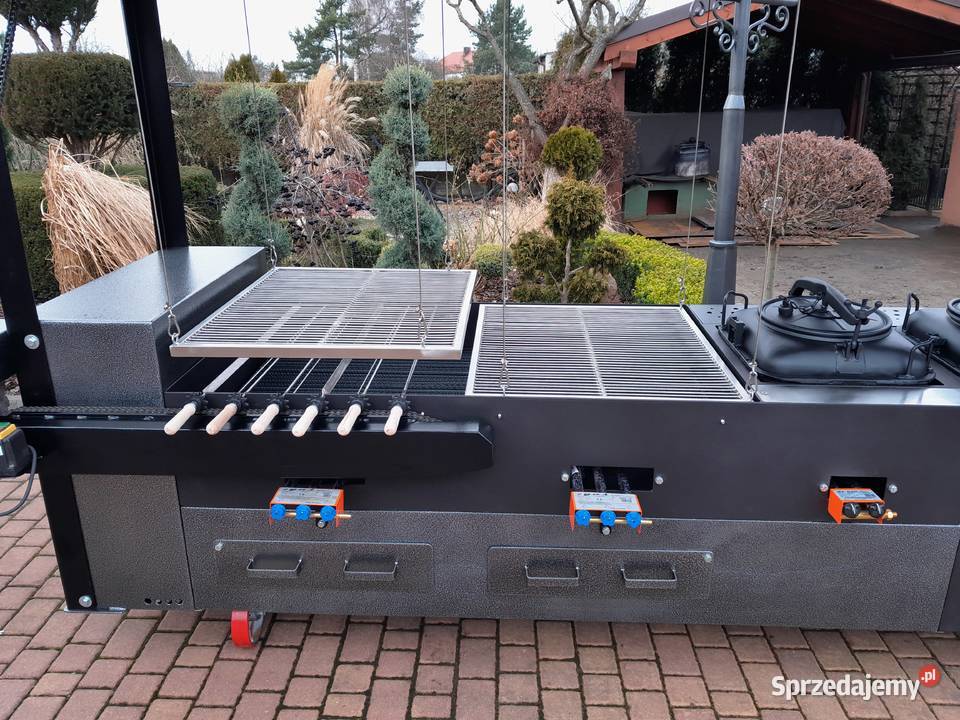 Gastronomiczny grill cateringowy gazowy węglowy Damasławek