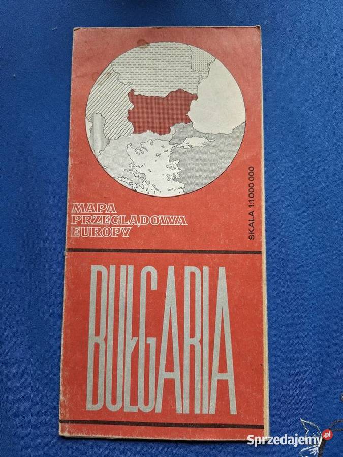 Bułgaria mapa przeglądowa Europy 1 1000 000 sprzedam