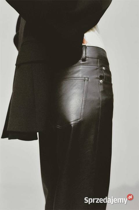 spodnie skóra ekologiczna HM małopolskie Olkusz