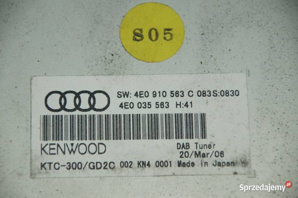 MODUŁ AUDI A8 D3 LIFT 4E0035563 Lipno
