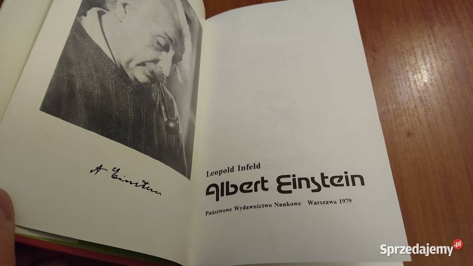Albert Einstein Leopold Infeld twarda 1979 Rok wydania 1979 pomorskie Gdańsk