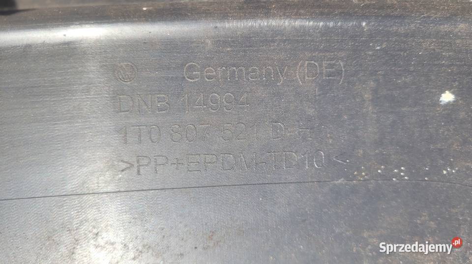 VW TOURAN I LIFT 06 SPOILER DOKŁADKA ZDERZAKA Pozostałe śląskie Ruda Śląska