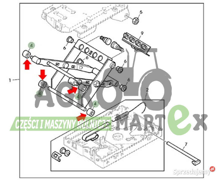 L38855 ROLKA SIEDZENIA fi22 JD Rolnictwo Wichrów