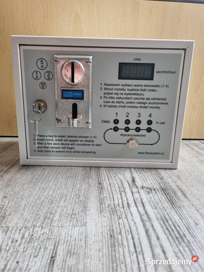 Automat wrzutowy Wrzutomat na monety licznik Solnica