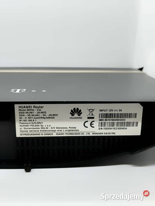 Router na kartę SIM Huawei B525s23a 80211b 4G Elektronika Elbląg