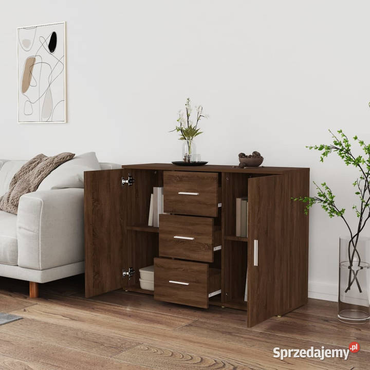 Szafka brązowy dąb 91x295x65 materiał Warszawa