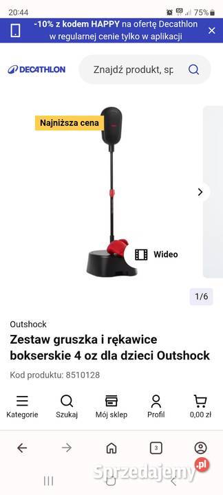 Zabawka do ćwiczeń boksu dzieci Decathlon Rzeszów