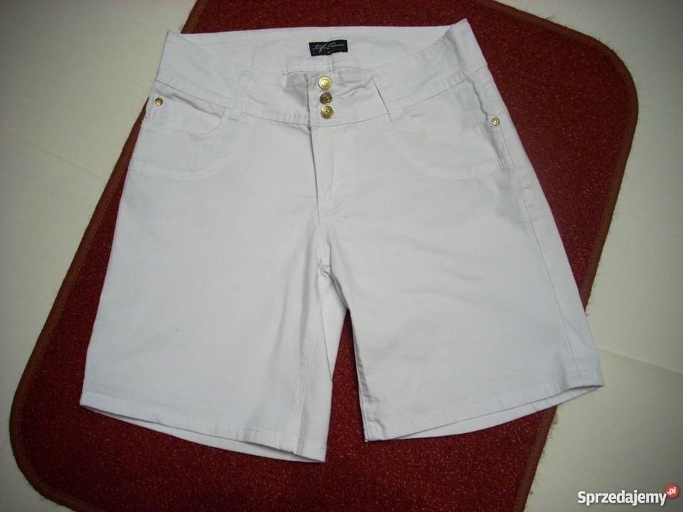 Białe Spodenki Szorty 40 42 Nowy Sącz