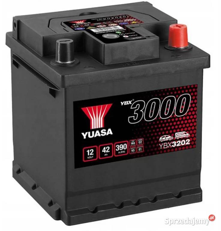 Akumulator Yuasa Standard 12V 42Ah 390A kostka Słupsk