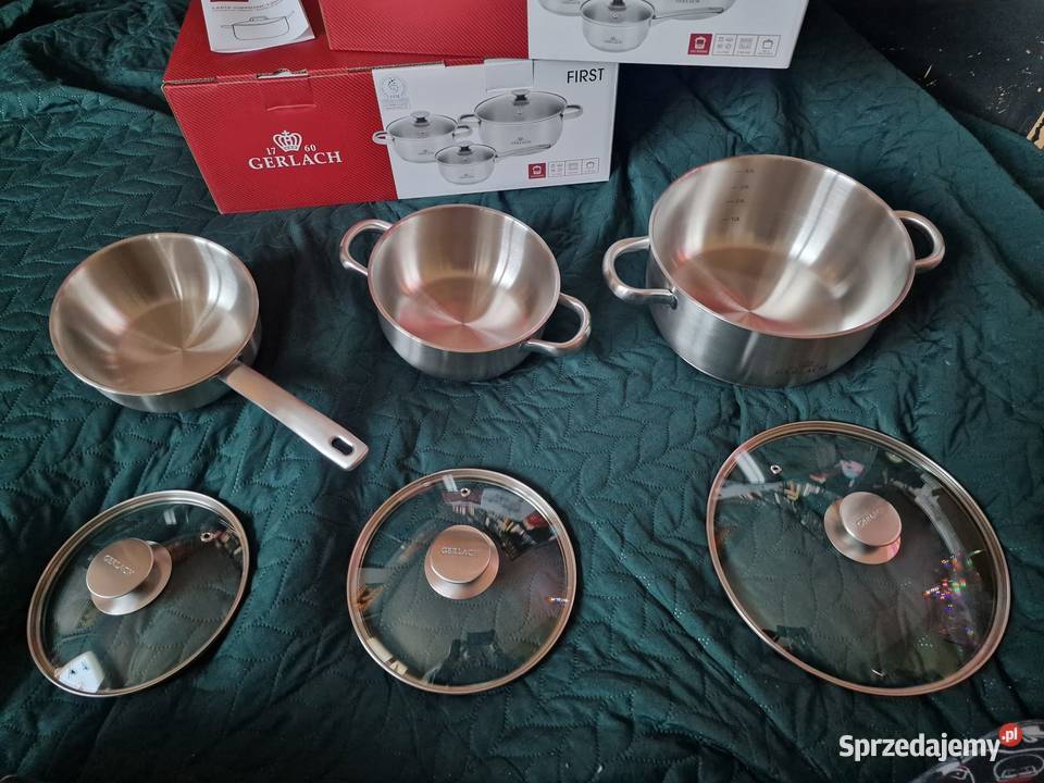 NOWY nowy zestaw garnków GERLACH model FIRST 6 Wrocław sprzedam