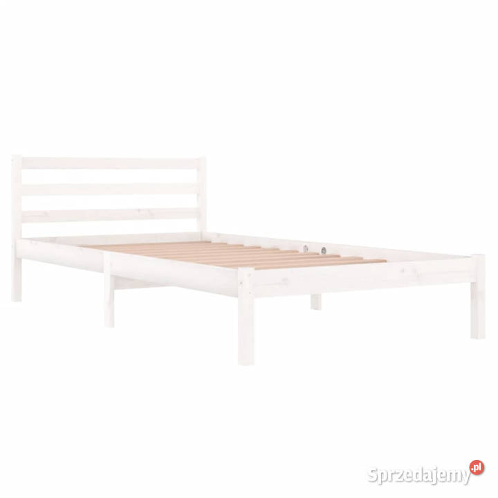 Rama łóżka lite drewno sosnowe biała 100x200 mazowieckie Warszawa