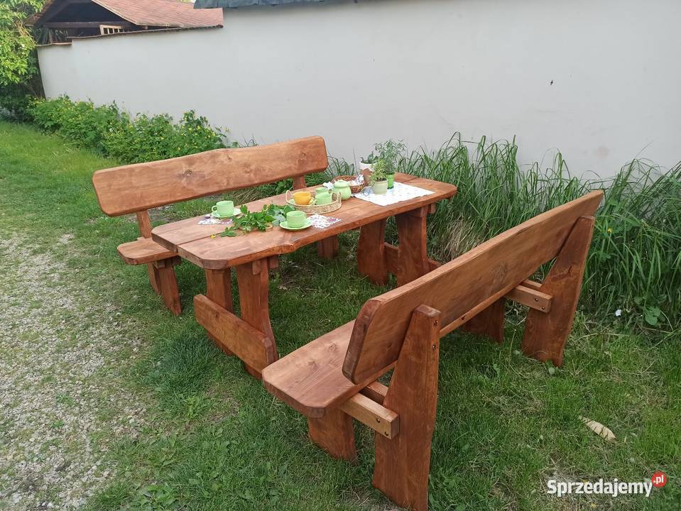 Meble ogrodowe z bali śląskie Woźniki