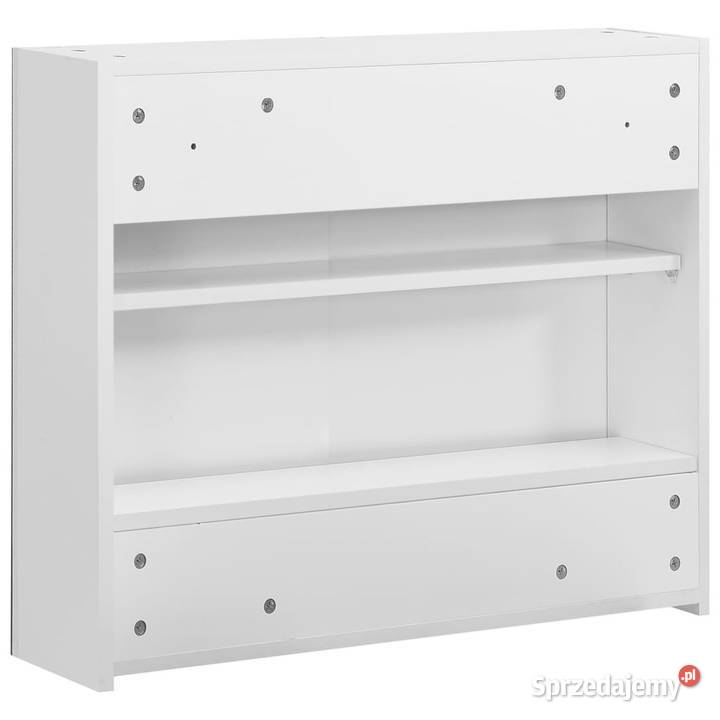 Szafka łazienkowa z lustrem biała 80x15x60 MDF