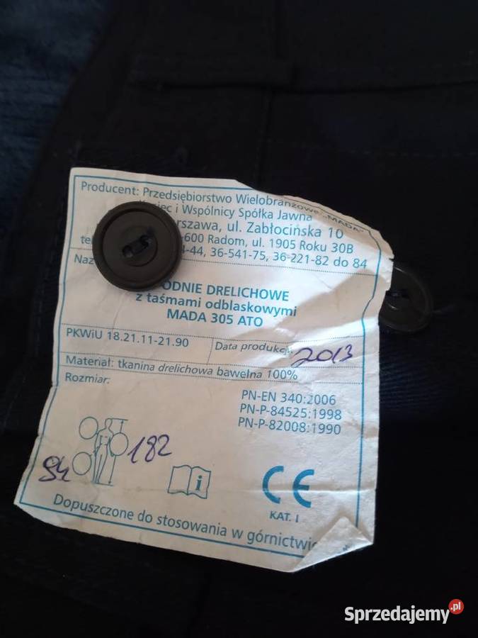 Spodnie robocze z taśmami odblaskowymi Tychy