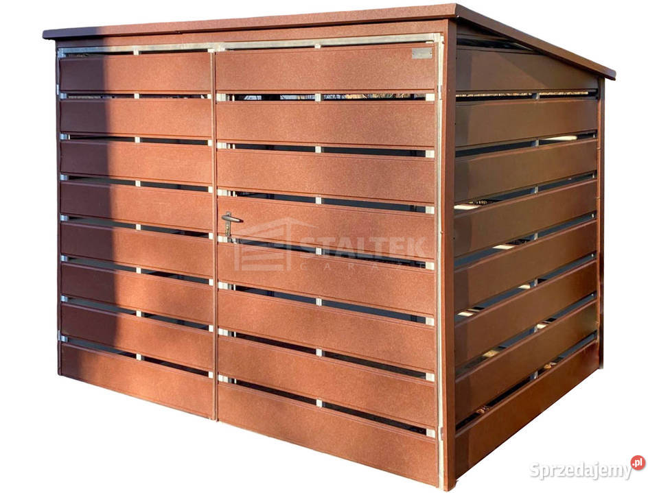 Wiata smietnikowa 2x15m brama dwuskrzydłowa Chojnice sprzedam