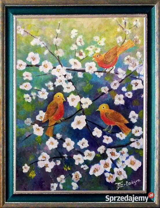 Obraz olejny Ptaszki Lublin