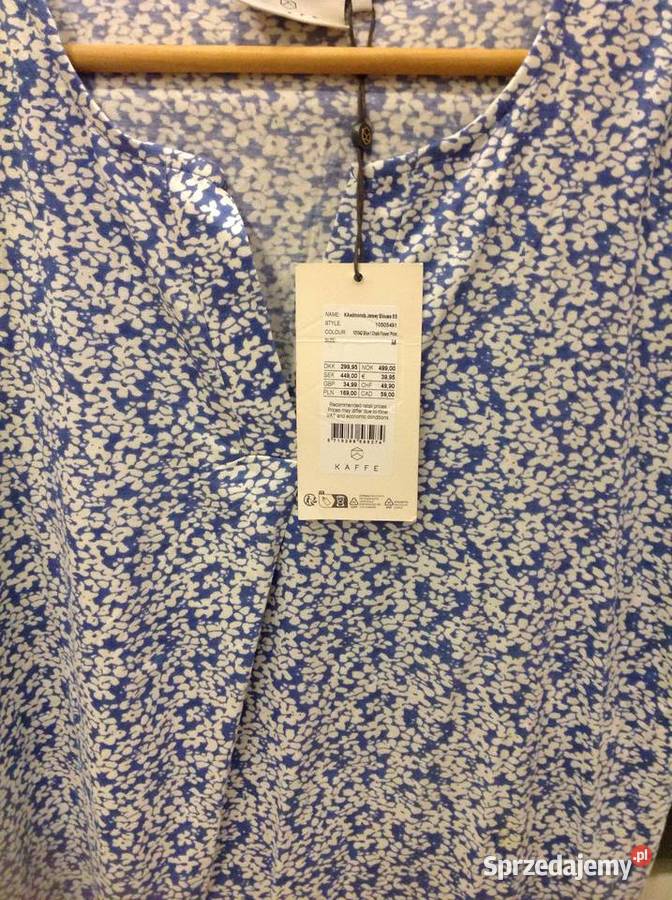 Bluzka Damska KAFFE M Kwiatki NOWA Odzież damska Nowa Sól