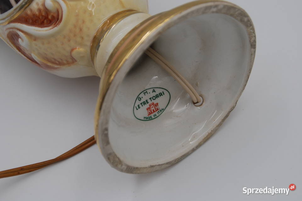 Piękna stara porcelanowa lampka Włochy Poznań sprzedam