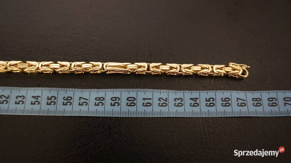 ZŁOTY ŁAŃCUSZEK GĘSTY KRÓLEWSKI ŁAŃCUCH 149G Warszawa