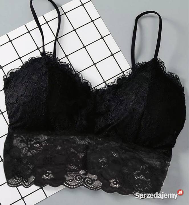 Czarny biustonosz sportowy podlaskie