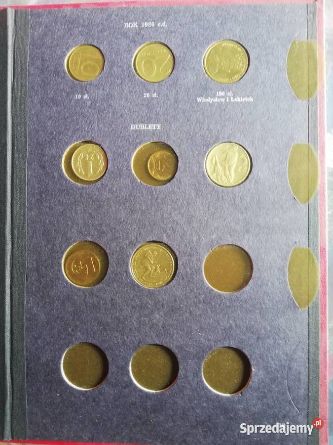 Klaser album na monety z monetami 101 19731986 Kraków