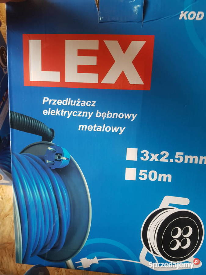 PRZEDŁUŻACZ BĘBNOWY O DŁUGOŚCI 50M Z 4 GNIAZDAMI Głogowa sprzedam